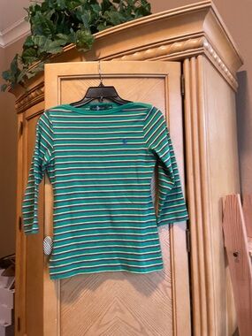 Hunter club vintage green top size small
